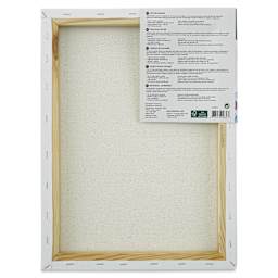 Liquitex Basics Stretched Cotton Canvas Pack - 12" x 16", Pkg of 3 (Back of package)