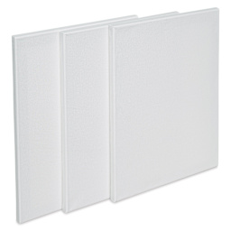 Liquitex Basics Stretched Cotton Canvas Pack - 12" x 16", Pkg of 3 (Out of package)