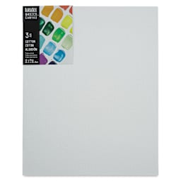 Liquitex Basics Stretched Cotton Canvas Pack - 16" x 20", Pkg of 3 (Front of package)