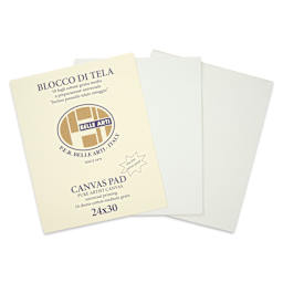 Belle Arti Acrylic Primed Canvas Pad - 9.5" x 11.8", 10 Sheets, front cover