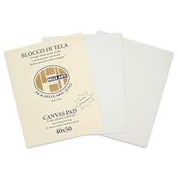 Belle Arti Acrylic Primed Canvas Pad - 15.8" x 19.7", 10 Sheets, front cover with sheets