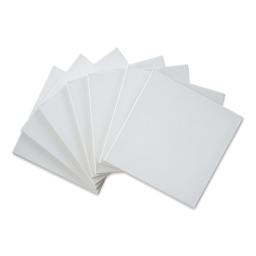Blick Super Value Canvas Pack - 12'' x 12'', Pkg of 7 (front of canvases out of packaging)