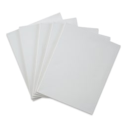Blick Super Value Canvas Pack - 16'' x 20'', Pkg of 5 (front of canvases out of packaging)