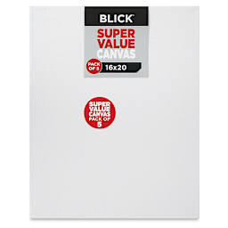 Blick Super Value Canvas Pack - 16'' x 20'', Pkg of 5