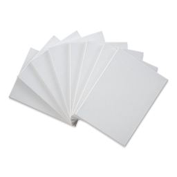 Blick Super Value Canvas Pack - 9'' x 12'', Pkg of 8 (front of canvases out of packaging)