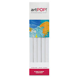 artPOP! Stretched Canvas (various sizes hung on a red wall)