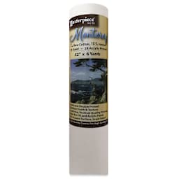 Masterpiece Monterey Cotton Canvas Roll - 62" x 6 yds, Acrylic Primed