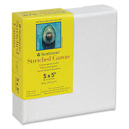 Strathmore 300 Series Stretched Cotton Canvas - 1-3/8" Profile, 5" x 5" side view