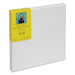 Strathmore 300 Series Stretched Cotton Canvas - 1-3/8" Profile, 12" x 12" side view
