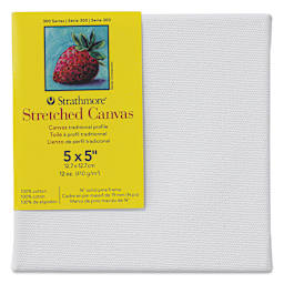 Strathmore 300 Series Stretched Cotton Canvas - 3/4" Profile, 5" x 5"