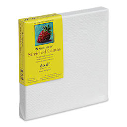 Strathmore 300 Series Stretched Cotton Canvas - 3/4" Profile, 6" x 6" side view