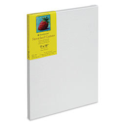 Strathmore 300 Series Stretched Cotton Canvas - 3/4" Profile, 11" x 14" side view