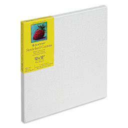Strathmore 300 Series Stretched Cotton Canvas - 3/4" Profile, 12" x 12" side view