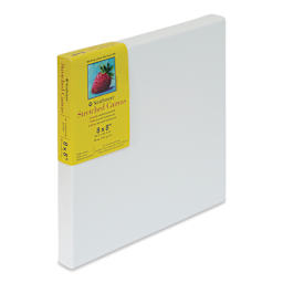 Strathmore 300 Series Stretched Cotton Canvas - 3/4" Profile, 8" x 8" side view