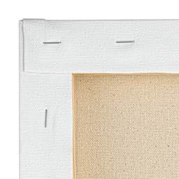 Strathmore 300 Series Stretched Cotton Canvas - close-up of back staples
