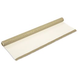 Blick Studio Acrylic Primed Linen Canvas - Medium, 5 oz, 84" x 1 yard, Roll, laying down