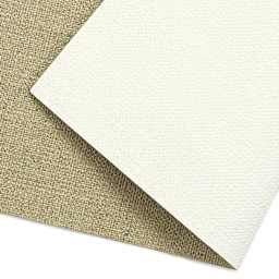 Blick Studio Acrylic Primed Linen Canvas - Medium, 5 oz, 84" x 1 yard, Roll, close-up