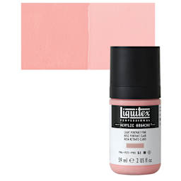 Liquitex Acrylic Gouache - Light Pink, 59 ml bottle and swatch