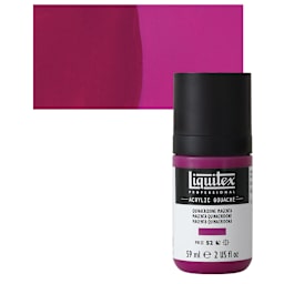 Liquitex Acrylic Gouache - Quinacridone Magenta, 59 ml bottle and swatch