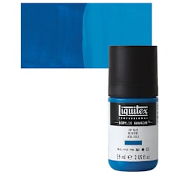 Liquitex Acrylic Gouache - Sky Blue, 59 ml bottle and swatch