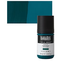 Liquitex Acrylic Gouache - Viridian Hue, 59 ml bottle and swatch