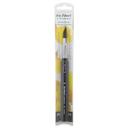 Da Vinci Casaneo Synthetic Squirrel Watercolor Brush - Travel Slant, Size 10, Short Handle, Synthetic (in package)