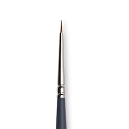 Winsor & Newton Professional Watercolor Synthetic Sable Brush - Round, Size 3/0, Short Handle (close-up)