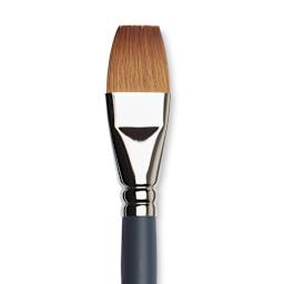 Winsor & Newton Professional Watercolor Synthetic Sable Brush - One Stroke, Size 1", Short Handle (close-up)