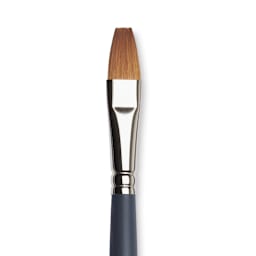Winsor & Newton Professional Watercolor Synthetic Sable Brush - One Stroke, Size 1/2", Short Handle (close-up)
