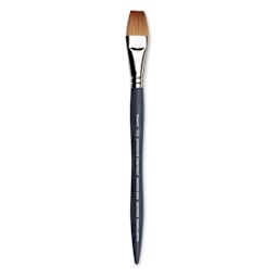 Winsor & Newton Professional Watercolor Synthetic Sable Brush - One Stroke, Size 3/4", Short Handle