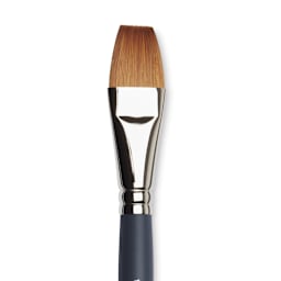 Winsor & Newton Professional Watercolor Synthetic Sable Brush - One Stroke, Size 3/4", Short Handle (close-up)