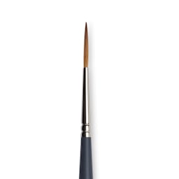 Winsor & Newton Professional Watercolor Synthetic Sable Brush - Rigger, Size 2, Short Handle close-up