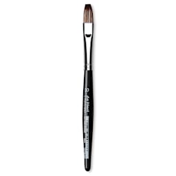 Da Vinci Casaneo Synthetic Squirrel Watercolor Brush - Flat, Size 10, Xtra Short Handle (full length)