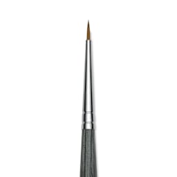 Da Vinci Colineo Synthetic Kolinsky Sable Brush - Round, Size 2/0, Short Handle (close-up)