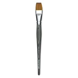 Da Vinci Colineo Synthetic Kolinsky Sable Brush - Flat, Size 24, Short Handle
