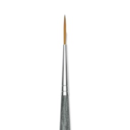 Da Vinci Colineo Synthetic Kolinsky Sable Brush - Rigger, Size 0, Short Handle (close-up)
