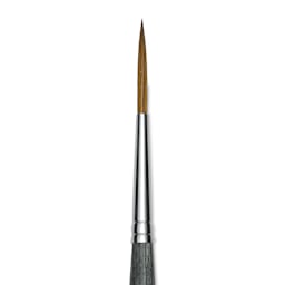 Da Vinci Colineo Synthetic Kolinsky Sable Brush - Rigger, Size 8, Short Handle (close-up)