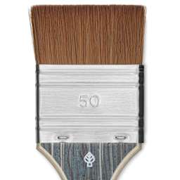 Da Vinci Colineo Synthetic Kolinsky Sable Brush - Mottler, Size 50, Short Handle, close-up