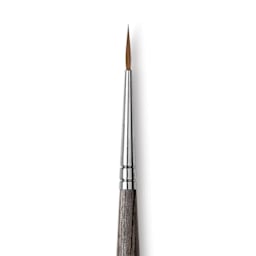Da Vinci Colineo Synthetic Kolinsky Sable Brushes - X-Point Round, Size 0, Short Handle, close-up