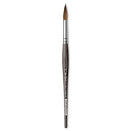 Da Vinci Colineo Synthetic Kolinsky Sable Brush - X Point Round, Size 12, Short Handle, close-up