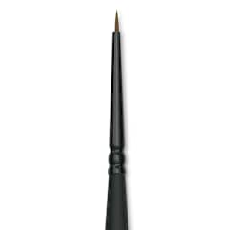 Raphaël Stradivarius Synthetic Kolinsky Sable Brush - Spotter, Size 2/0, Short Handle (close-up)