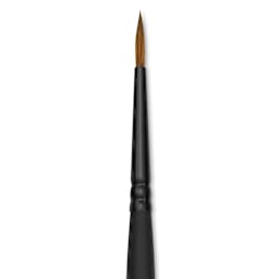 Raphaël Stradivarius Synthetic Kolinsky Sable Brush - Round, Size 0, Short Handle (close-up)