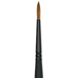 Raphaël Stradivarius Synthetic Kolinsky Sable Brush - Round, Size 1, Short Handle (close-up)