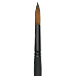 Raphaël Stradivarius Synthetic Kolinsky Sable Brush - Round, Size 10, Short Handle (close-up)