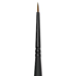 Raphaël Stradivarius Synthetic Kolinsky Sable Brush - Round, Size 4/0, Short Handle (close-up)