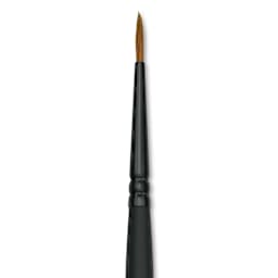 Raphaël Stradivarius Synthetic Kolinsky Sable Brush - Round Sharp, Size 2/0, Short Handle (close-up)