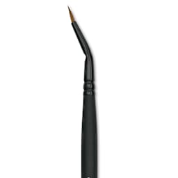 Raphaël Stradivarius Synthetic Kolinsky Sable Brush - Curved Round, Size 0, Short Handle (close-up)