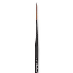 Raphaël Stradivarius Synthetic Kolinsky Sable Brush - Rigger, Size 2, Short Handle, close-up