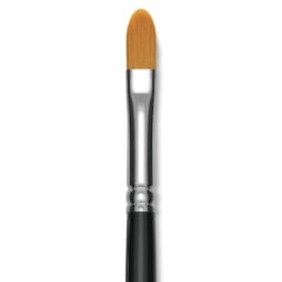 Utrecht Synthetic Sablette Brush - Long Handle, Filbert, Size 10, close-up