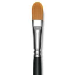 Utrecht Synthetic Sablette Brush - Long Handle, Filbert, Size 12, close-up